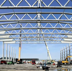 High-Strength Steel Truss Roof Structure with Custom Design for Large-Scale Commercial & Public Buildings