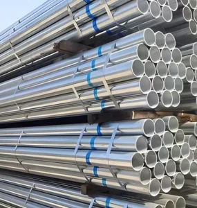 High Strength Weatherproof Round Galvanized Steel Pipe for Indonesia Municipal Drainage System