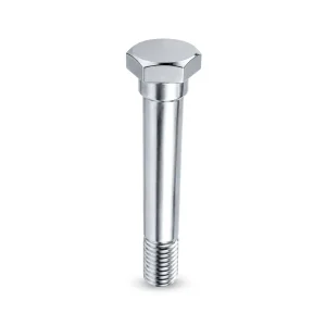 High Strength Zinc Plated Carbon Steel Hex Head Caster Bolt Rust Resistant Fastener for Industrial Cart Wheel Hardware