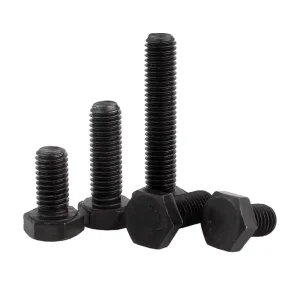 High Tensile Grade 12.9 Black Oxide Hex Head Bolt Coarse Thread M10 M12 M14 With Nuts for Hydraulic Cylinder Mounting