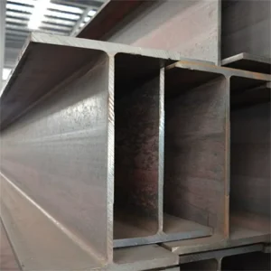 High Tensile Hot Rolled H Section Steel for Bridge Frame Building Black Painted Surface