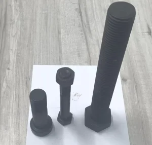 High Tensile M10 Size Black Oxide Galvanized Hex Bolts And Nuts M40 M28 M16 Grade 8.8 Steel Carbon To Din933 Standard 2 Pieces