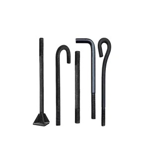 High Tensile Metric Oval Head L J Shaped Anchor Foundation Bolts for Structural Welding and Concrete Embedding Applications