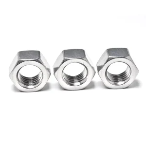 High Tensile Stainless Steel 304 DIN934 Secure Fastening M10 M12 Hex Nut for Heavy Duty Machinery Repair