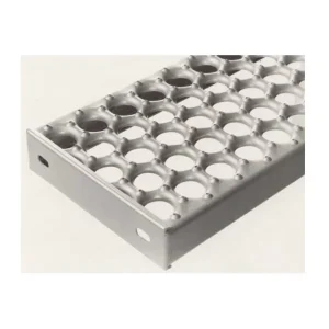 High Traction Anti Skid Safety Grating Non Slip Punch Plate for Stairs Walkway Platform Construction Site