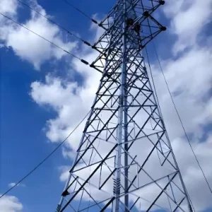 High Voltage Self-Supporting Angle Steel Tension Lattice Tower with Welding Cutting & Bending Services
