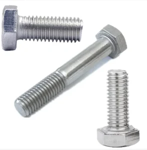 High-strength Hexagonal Bolts for Mechanical Fastening Made in China with Flat Fastening Accessories