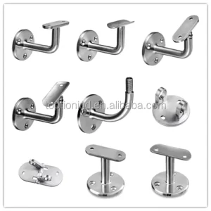 HighQuality Glass Railing Hardware Vertical Stainless Steel Fittings Adjustable Handrail Support BestSelling 304Stainless Steel