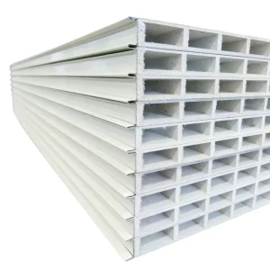 Hollow MgO Color Steel Sandwich Panel Fireproof Cleanroom Wall Panel for Warehouse Workshop Partition