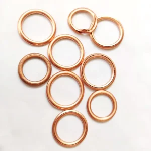 Hollow Ring Hollow Copper Gasket Hollow Copper Washer in Size 16*22*2mm 12*18*2mm