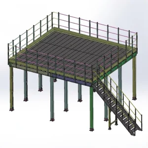 Home Garage Steel Structure Platform Industry Warehouse Storage Deck Office Building Mezzanine Floor Racking System