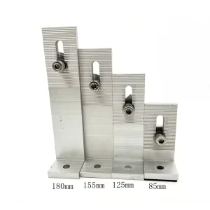 Home Solar L Feet Mounting Bracket for Tin Roofs Aluminum & Stainless Steel up to 130mph Wind Load