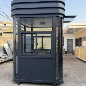 Hongqi Guard Post 1020 Square Portable Prefabricated Chinese Steel Structure Sentry Box Security Guard Booth House