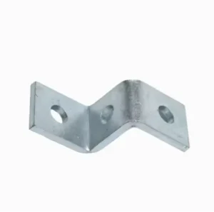 Hot-DIP Galvanized Steel 2-Hole Bracket Corner Z-Shaped Support, High-Quality Support for Pillar Channels