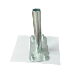 Hot-Dip Galvanized 4-Pin Embedded Base Welded Precast Column Anchor Base for Construction