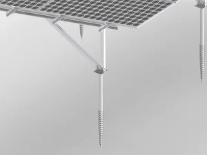 Hot Dip Galvanized C Shaped Steel Ground Mount Photovoltaic Bracket for Solar Energy Systems ISO9001 Certified