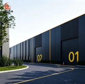 Hot Dip Galvanized Cattle Barn Livestock Shed Windproof Prefab Industrial Steel Frame Farm Construction