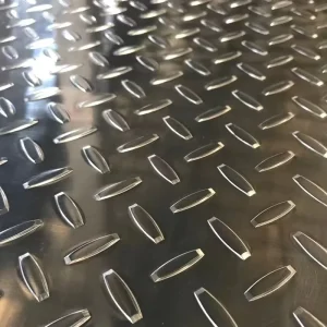Hot Dip Galvanized Checkered Steel Plate Diamond Chequered Anti slip Tread Plate for Floor Walkway Stair Construction