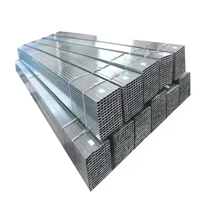 Hot Dip Galvanized ERW Rectangular Steel Tube ASTM A500 GRB 20X20 200X200 EMT Welding GS Certified Solar Mounting Scaffolding