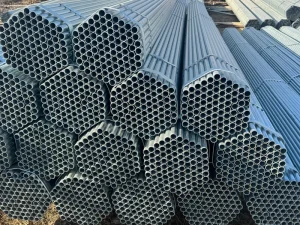 Hot-Dip Galvanized ERW Steel Pipe (ASTM A53) Round Tube for Greenhouse & Fence Applications