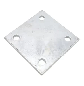 Hot Dip Galvanized Embedded Steel Anchor Plate Q235 Carbon Steel Base Plate with Holes for Concrete Foundation Construction