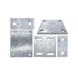 Hot Dip Galvanized Embedded Steel Plate Anchor Base Plate with Bolt Holes for Concrete and Structural Construction