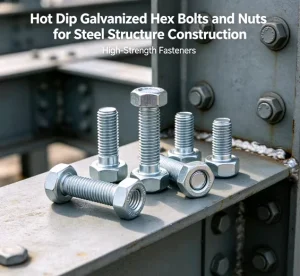 Hot Dip Galvanized Hex Bolts and Nuts for Steel Structure Construction
