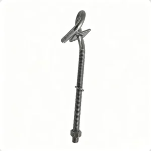 Hot Dip Galvanized Pigtail Hook Bolt Heavy Duty Eye Bolt for Electric Power Fittings