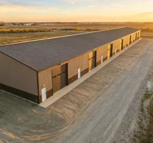 Hot Dip Galvanized Prefabricated Steel Structure Warehouse Workshop Building H Beam Frame Industrial Storage 3D