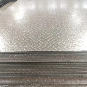 Hot-Dip Galvanized Q235B Checkered Plate Non-Slip Steel Tread for Elevator Stairways