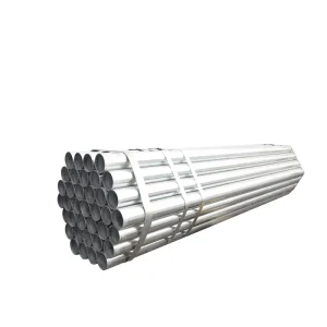 Hot Dip Galvanized Round Steel Tube ERW ASTM EN Q235 Q195 Grade for Construction Chemical Fertilizer Pipe Non Alloy Tubular Pipe