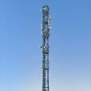Hot Dip Galvanized Self Supporting 3 Legs Angular Steel Lattice 40m Structural Steel ANSI TIA 222 G Tower
