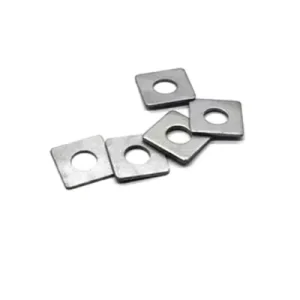Hot Dip Galvanized Stainless Steel Square Washers with Round Hole Durable Construction Use Modern Design