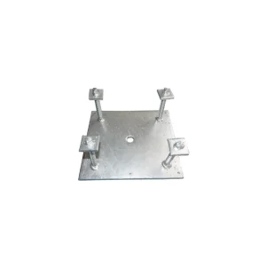 Hot Dip Galvanized Stainless Steel Structure Foundation Base Plate Zinc Plated Earth Anchor Embedded Steel
