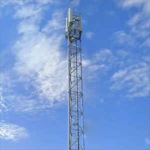 Hot Dip Galvanized Steel Communication Towers 25m Three Leg Tubular Self Supporting Lattice for 5G Antennas WiFi Tower Platform
