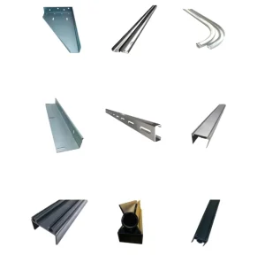 Hot-Dip Galvanized Steel Garage Door Track Brackets Adjustable Hardware Fittings for 7ft 8ft Sectional Doors