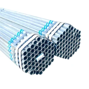 Hot Dip Galvanized Steel Pipe GI Round Tube ASTM A53 Grade B 1.5mm 6mm Wall Thickness