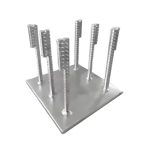 Hot Dip Galvanized Steel Plate Q235B 10*200*300mm Six Claw Plug Hole Welding Embedded Part for All Buildings
