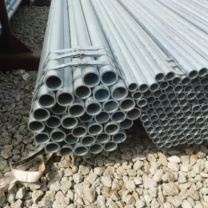 Hot Dip Galvanized Steel Round Pipe Tube Q255B Q355B Welding & Cutting Services for Construction Scaffolding & Water Supply
