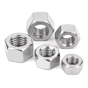Hot Dip Galvanized Zinc Plated Stainless Steel SS316 DIN934 DIN985 Fully Threaded Hex Nuts M6 M60 for Bridge Construction