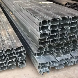Hot Dipped Galvanized C Channel Steel C Purlin Q235B China Factory Supply for Building Construction Structure