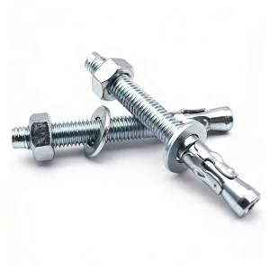Hot Dipped Galvanized Carbon Steel Wedge Anchor Bolts Heavy Duty Expansion Fasteners for Elevator Concrete Installation