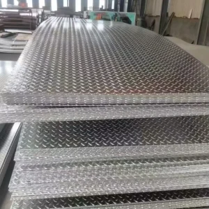 Hot Dipped Galvanized Diamond Tread Plate 2.0 4.0mm Q235B SS400 A36 S235JR Z80 Z275 for Industrial Flooring and Truck Deck