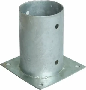 Hot Dipped Galvanized Fence Post Basd Plate Ground Anchor Pole Plate
