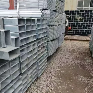 Hot Dipped Galvanized GI Square Rectangular Steel Pipe Q235 ASTM Standard Welded Tube for Construction Scaffolding
