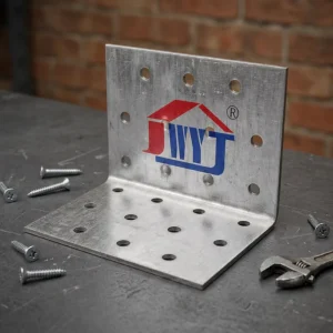 Hot Dipped Galvanized L Bracket Steel Corner Angle Brace Timber Connector for Wooden House Construction
