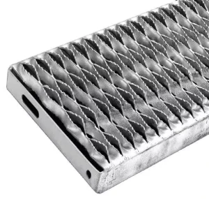 Hot Dipped Galvanized Safety Grating Anti Skid Metal Flooring Plate Grip Strut Grating for Industrial Walkway