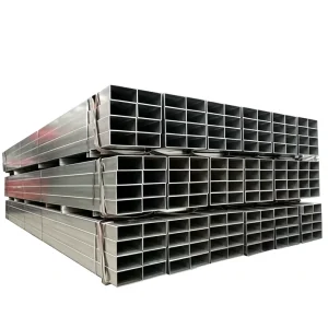 Hot Dipped Galvanized Square Steel Pipe 3/4” 2” ERW Rectangular GI Tube