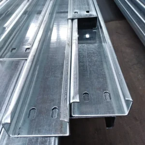 Hot Dipped Galvanized Steel C Profile ASTM A123 C Type Channel Purlins for Roofing Material