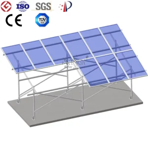 Hot Dipped Galvanized Steel Ground Solar Panel Mounting Bracket Adjustable Support Rack Farm Commercial Power Station